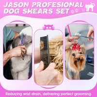 JASON Dog Grooming Scissors Set - Rainbow - image 4