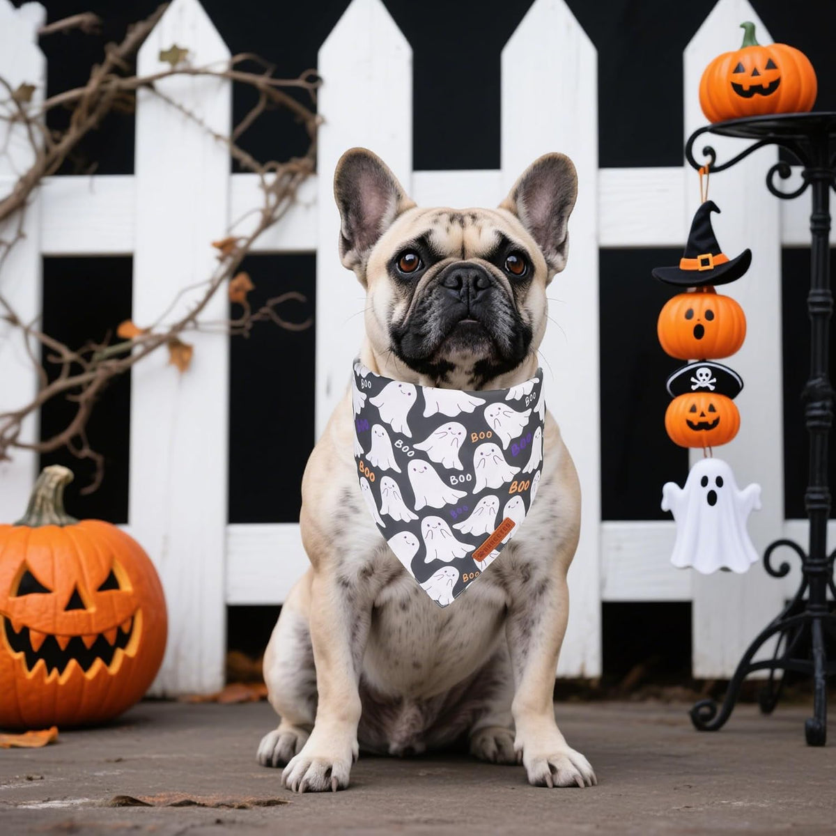 ADOGGYGO Pink Halloween Dog Bandanas Girl - Small / Halloween-2 - image 3