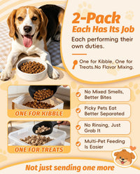 2 PACK Dog Food Scoop,1 Cup Capacity Pet Food Scoop For Dog and Cat – Essentials for Dogs - Black - image 4