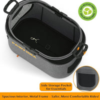 PAWZIDEA Pet Stroller 4 in 1, Dog Strollers for Small/Medium Dogs with Detachable Carrier Easy Lock Canopy, Seatbelt Puppy Car Seat, Cozy House, Foldable & Lightweight Jogger Cat Stroller, 4 Wheels