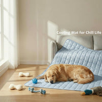 FunFurry Cooling Mat for Dogs，59"X40" Extra Large Pet Pad，Q-Max>0.5 - Light Blue / 30" x 20"（M） - image 2