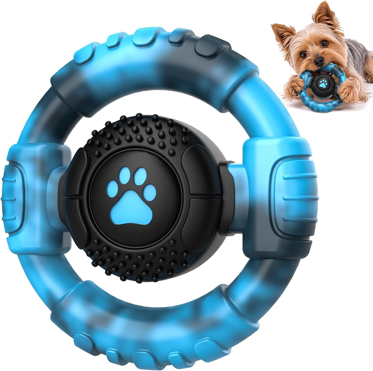 Tough Dog Toys for Aggressive Chewers - Mixed Blue / Small
