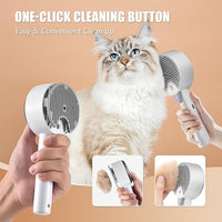 Cloud Care Cat Brush for Indoor Cat Steam Brush for Shedding Spritz Defur Comb for Cats Dogs Steam Brushes for Long Short Hair Cats Dogs Pet Steam Brushes for Massage Grooming Self-Cleaning