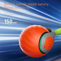 Speedy Tail 2.0 Cat Toy, Interactive Smart Ball for Indoor Cats, USB Charging (Orange+Dark Blue)