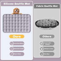 Silicone Snuffle Mat for Dogs 23.6"x 15.7" Large Slow Feeder Mat - Grey:23.6"x15.7" - image 4