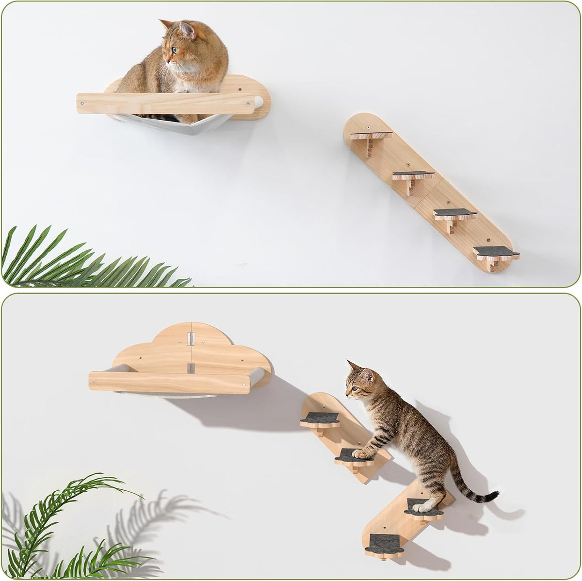 Cat Wall Shelves with 3 Steps - Hammock - image 4