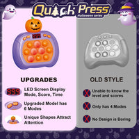 Pop Game, Light Up Fidget Toy for Kids & Adults - Halloween Pumpkin - image 4