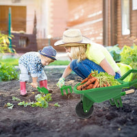 Kids Gardening Tools Outdoor Toys Set Backyard Play with Wheelbarrow Educational STEM Learning Pretend Toys Outdoor Indoor for Toddlers Kids Boys Girls