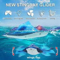 LAFALA remote control diving stingray pool toy with flapping rubber wings - view 10