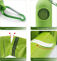 Dog Poop Bags-150 Counts with Leash Dispenser, 10 Rolls - Green / 1050 Count (Pack of 1) - image 4