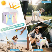 3 Pack Dog Cooling Vest with D-Ring Dog Tshirt Sun Protection Small - 1Pack Blue / Large - image 2