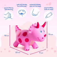 ZOOJOY Inflatable Horse Hopping Toy - Pink Dinosaur - image 3