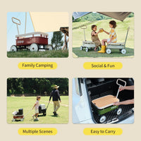 Kidpop PULA-Wild 3-in-1 kids pull along wagon and push walker in white with wooden cover - view 10
