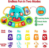 Baby Piano Toys 6-12 Months - Elephant - image 3