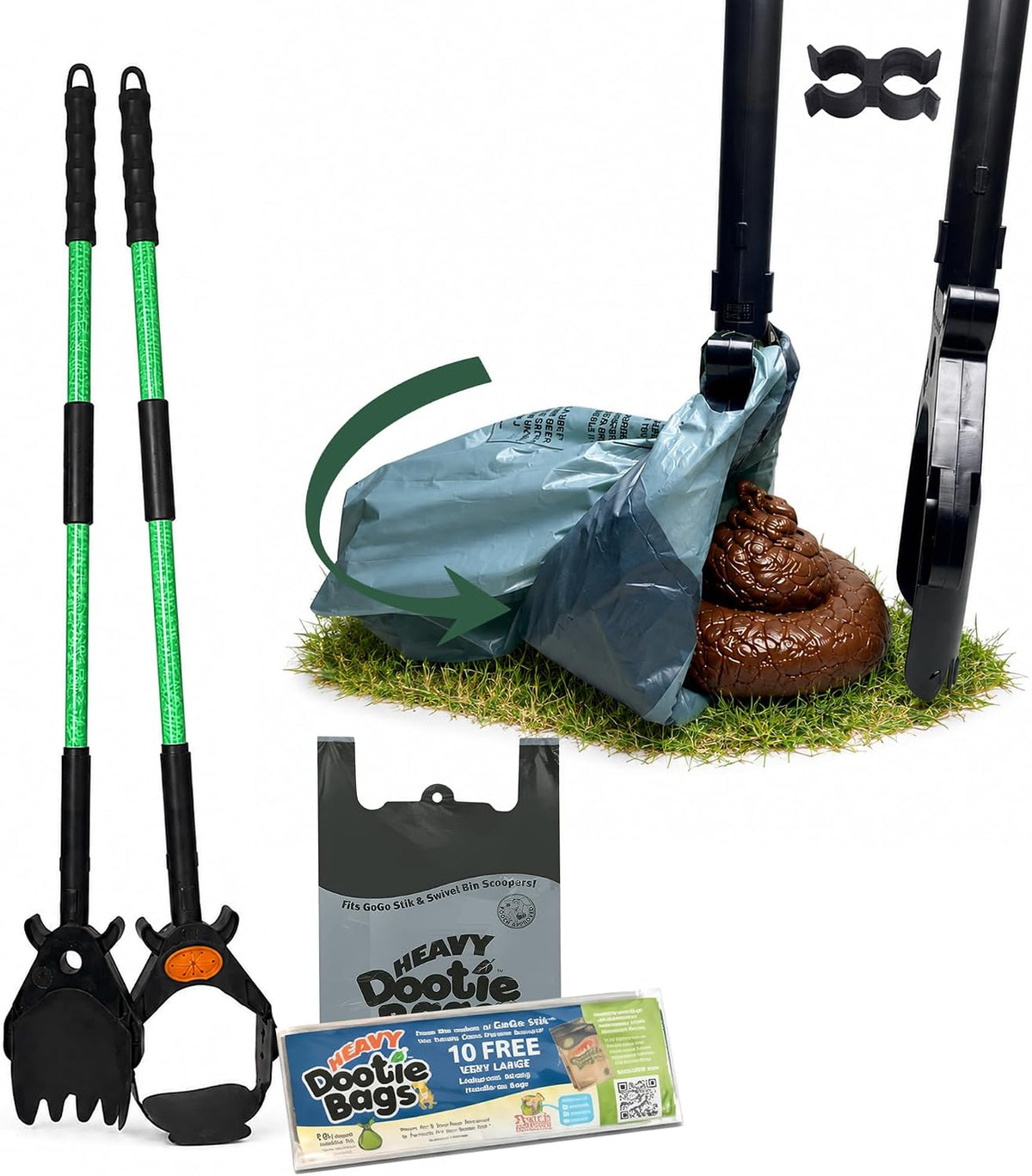 XP Pooper Scooper & Rake Set - XP Scooper and Rake SET, 37"