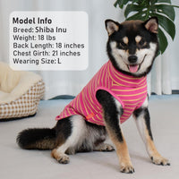 KYEESE 2Pack Dog Sweater for Small Dogs Soft Pet Coats Fleece - 8# Pink+Pink Stripe / Large (12-18lbs) - image 3