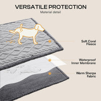 Luciphia Waterproof Dog Blanket - Light Grey / M (57" x40") - image 3