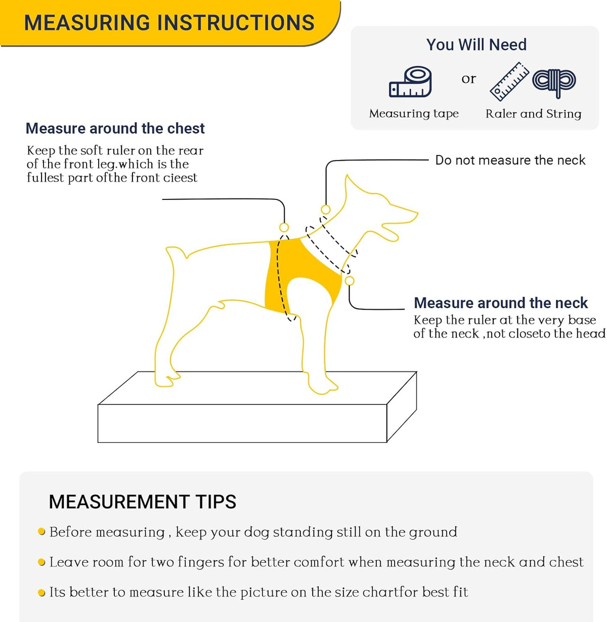 Dog Harness and Leash Set, Adjustable Dog Harness, Dog Leash - Peach / L(Chest 18.5 - 27.1", Neck 14.5 - 20.1") - image 3