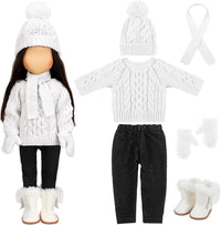 Bencailor 18 inch doll clothes set with jacket, vest, pants, hat and high boots in Christmas cowgirl - view 5
