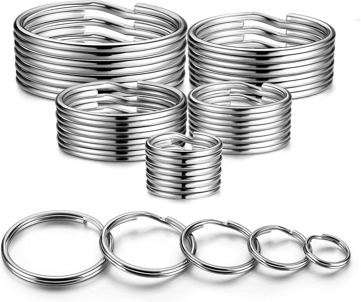 YHYZ Split Key ring Assorted, 5 Sizes - 1 / Alloy Steel