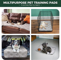 FXW Washable Pee Pads for Dogs, Puppy Pads with Super Absorbent, Specifically Designed for 30inch Cages, 29" × 18" Rectangle, Khaki, 2 Packs