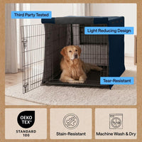 GORILLA GRIP Dog Enclosure Crate Cover Kennel Cage Topper 42in - Navy / 36" X 23" X 25" - image 3