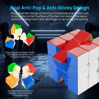 3x3 Speed Cube Stickerless with Stand & Tutorial Toy Gift for Boys - Magnetic Speed Cube - image 4