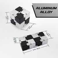 DOLASEV silver metal infinity cube fidget toy made of zinc alloy - view 26