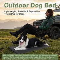 Outdoor XL Dog Crate Pad Bed, Waterproof Wipeable Mat, 41" - Black / 35"L x 22"W x 1.2"Th - image 3