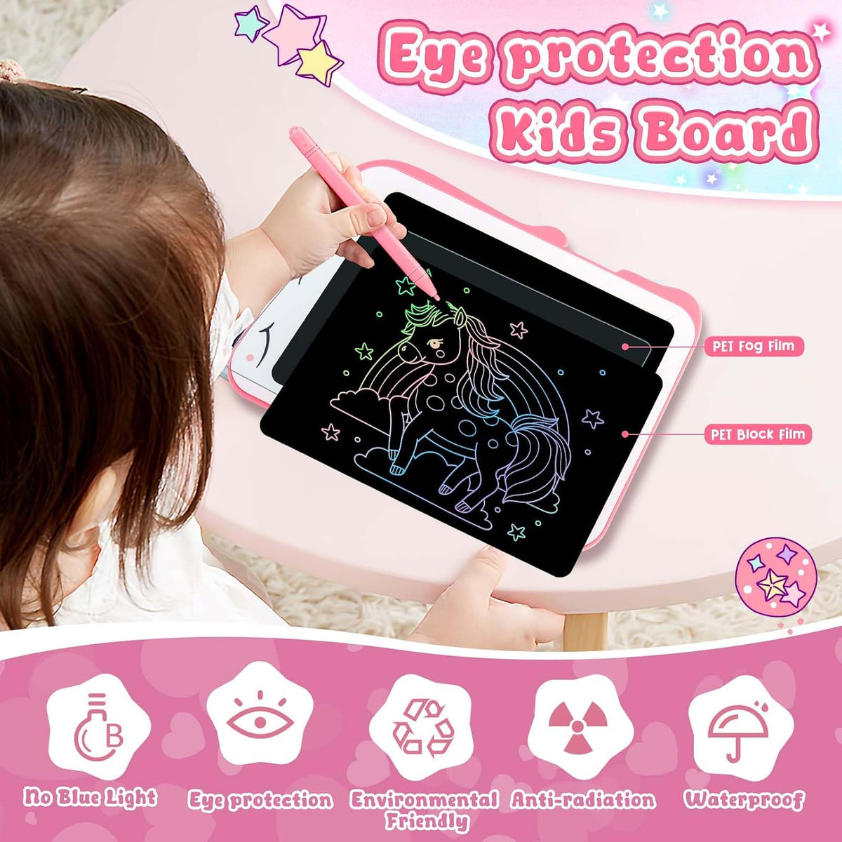 Teriph LCD Writing Tablet for Kids - Pink - image 3