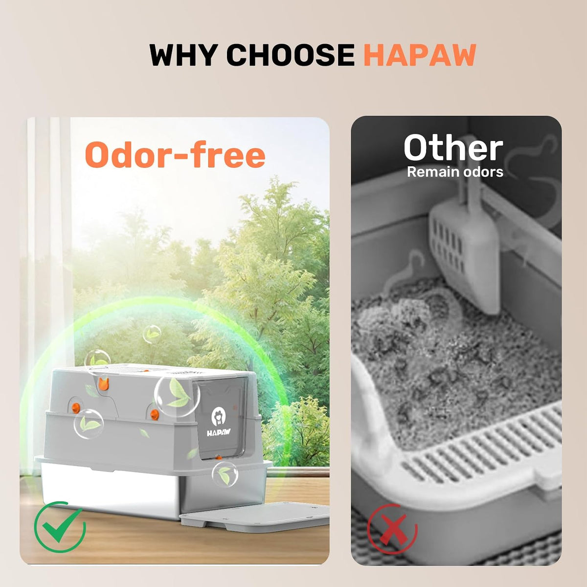 Stainless Steel Litter Box with Lid - Light Gray - image 4