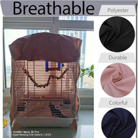 QBLEEV Bird Cage Covers, Breathable Blackout Birdcage Covers for Night – Essentials for Birds - Grey / 14.1"L X 18.5"W X 26.7"H - image 3