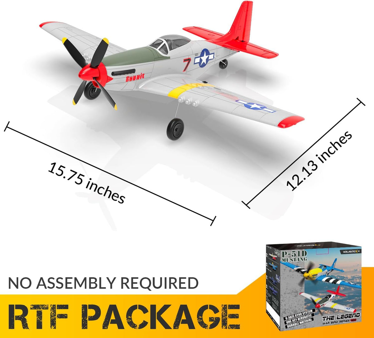 volantexrc RC Plane, 4CH Remote Control Airplane for Beginners & Adults – Fun for Kids & Family - Red - image 3