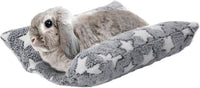 15.7" x 14" Bunny Bed for Rabbit Cage, Thickened & Soft – Daily Care for Small Pets - Gray - Star / 15.7 x 14In