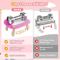 Kikidex Toddler Toys for 1-3 Years, Sturdy Magnetic Doodle Board, Reusable, No Mess, Educational Learning Toys for Kids' Birthday (Rose)
