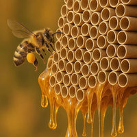 1 Set Cardboard Bee House Nesting Tubes - 6" Long X 5/16" Diameter Tube for Mason Solitary Bees - for Filling Insect Hotels and Bug Houses