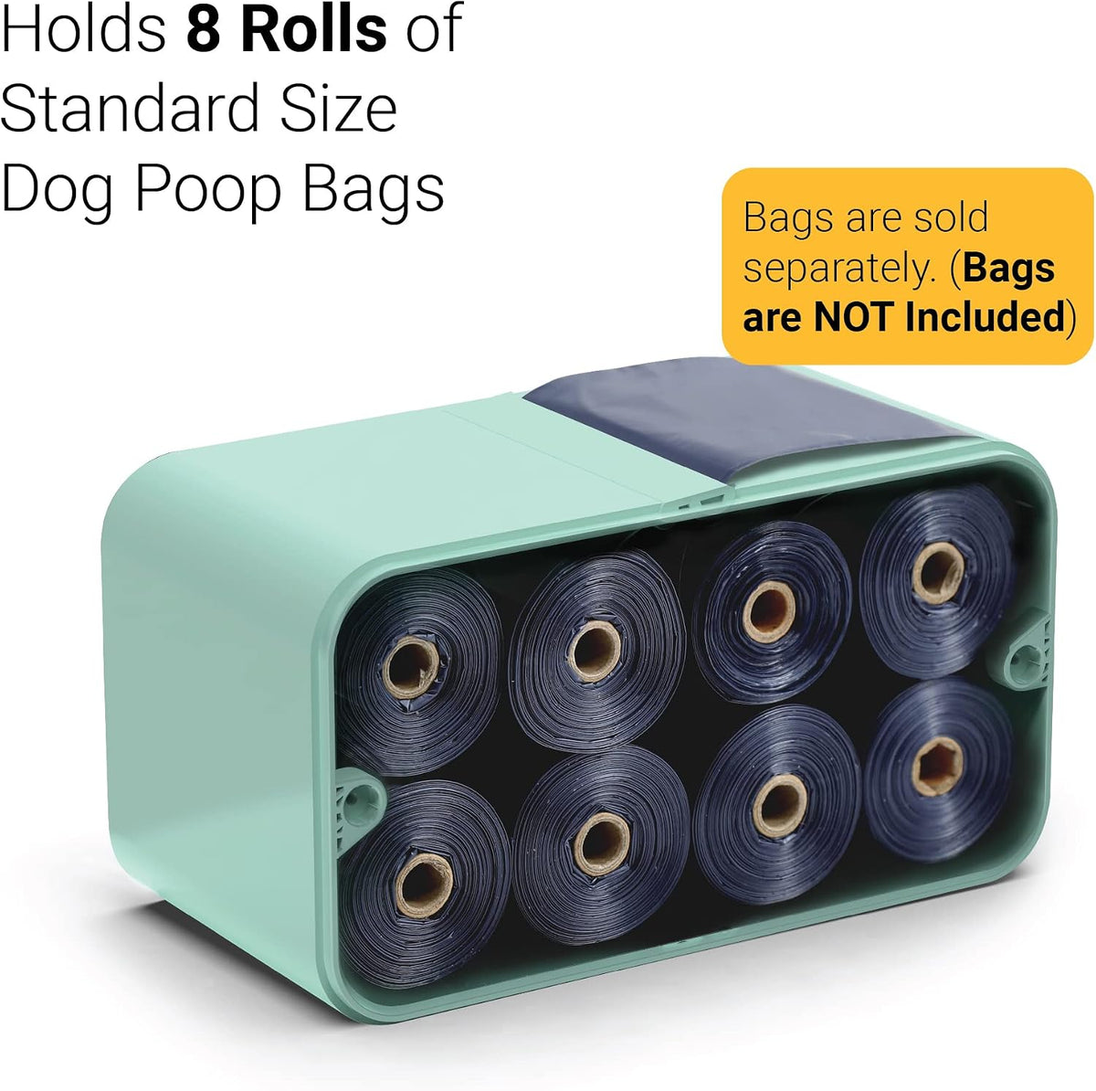 SVD.PET Dog Poop Bag Dispenser, Wall Mount Waste Bag Dispenser - Spearmint / 1 Dispenser only - image 3