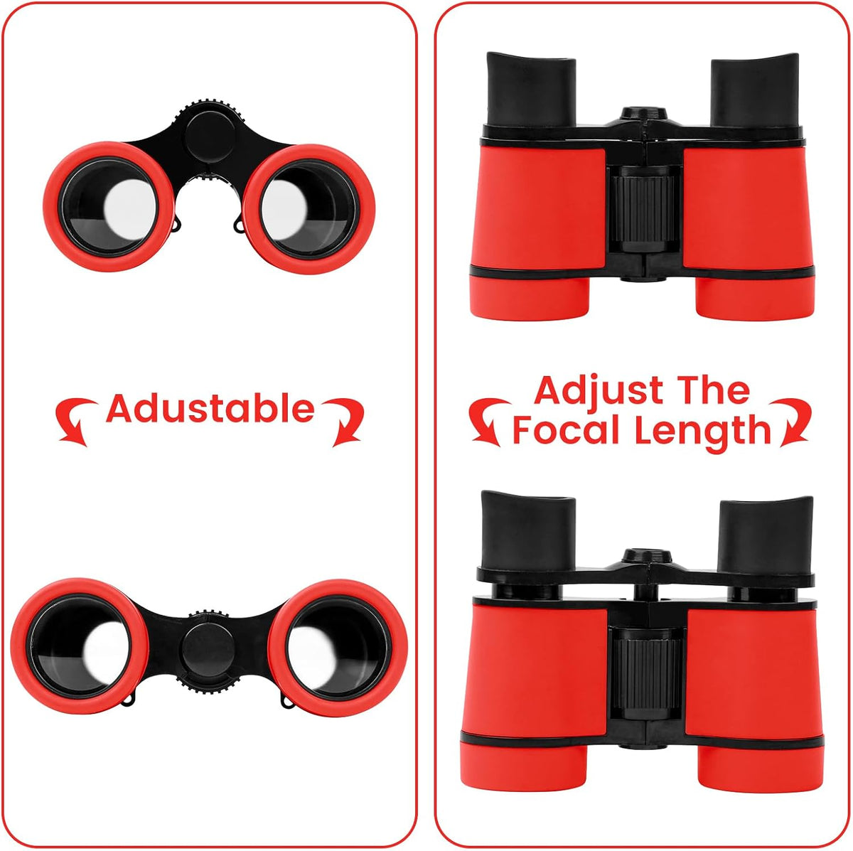 Dr. Anison kids binoculars set in blue with canvas bag and neck strap - view 15