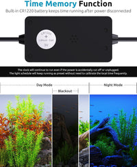 SEAOURA LED Aquarium Light with 24/7 Timer for 18-24in Fish Tank – Essentials for Fish - For 12-18in Tank - image 3