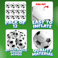 12-Pack Inflatable Soccer Balls 16-inch - Soccer Balls / 12 - image 2
