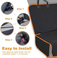 Dog Car Seat Cover for Back Seat - Truck-Orange / Truck Bench-61"W / 1 - image 2