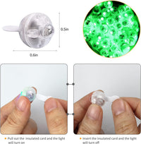 50pcs White LED Balloon Lights - 100PCS / Green - image 3