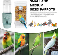 lemtrflo No Mess Bird Feeder Water Dispenser Set - blue - image 2