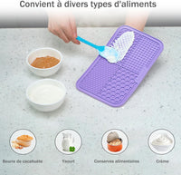 MateeyLife Lick Mat for Dogs & Cats - Purple&Cyan / 9.9'' × 6'' - image 3