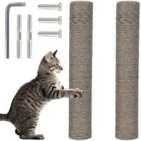 PowerKing Natural Sisal Replacement Scratching Post - 15.7''+15.7'' (2.67''Thick) / Grey