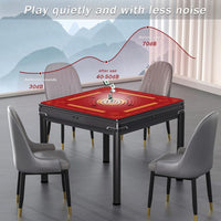 2F22E Mahjong Mat for Table 32.4" x 32.4" - Red - image 3