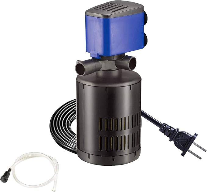 Water Pump 210 GPH 3-in-1 Submersible Internal Filter Aquarium Powerhead Water Pump Ultra Quiet for Aquarium,Fish Tank-3 Pack