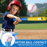 QDRAGON 4-in-1 T ball set for kids with bats, softballs, tee stand and catch paddles - view 12