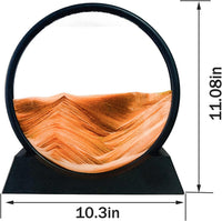 HYUGF Moving Sand Art Picture, 3D Deep Sea Liquid Motion Sand – Fun for Kids & Family - Gold / 12 inches - image 2