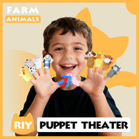 RIY 10Pcs Story Time Finger Puppets - Old Macdonald Had A Farm - image 2